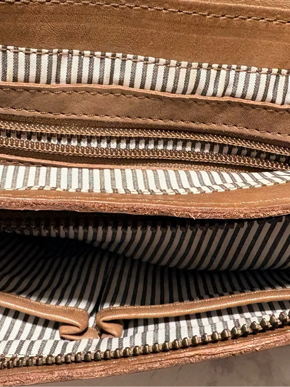 Brown Bohemian Laser-Cut Leather Crossbody Bag